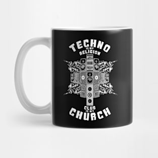 Techno Religion Club Church God EDM Mug